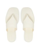 Calvin Klein Flip flop Toepost Tpu Slide HW0HW02836 Écru