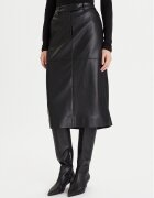 Calvin Klein Fustă din imitație de piele LV044D651G Regular Fit