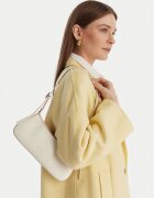 Calvin Klein Geantă Emblem Aop Small Shoulder Bag LV04F3324G Écru