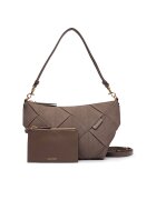 Calvin Klein Geantă Woven Sueded Shoulder Bag LV04F3694G