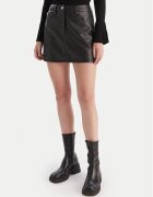 Calvin Klein Jeans Fustă din imitație de piele LV044D622G Regular Fit