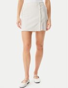 Calvin Klein Jeans Fustă mini J20J225328 Écru Regular Fit