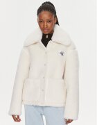 Calvin Klein Jeans Geacă J20J221893 Écru Relaxed Fit