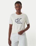 Calvin Klein Jeans Pulover LV047F356G Écru Regular Fit