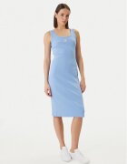 Calvin Klein Jeans Rochie de zi Baby Rib LV047F257G Albastru celest Slim Fit