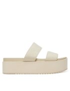 Calvin Klein Jeans Şlapi Flatform Sandal Webbing In YW0YW01789 Écru