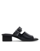 Calvin Klein Jeans Şlapi Heel Square Mg Buckle Lth YW0YW01701