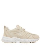 Calvin Klein Jeans Sneakers Retro Tennis Low Mg Mix Media Wn YW0YW01639 Écru