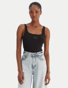 Calvin Klein Jeans Top Monologo Scoop Nk Rib LV047A804G Slim Fit