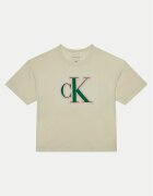 Calvin Klein Jeans Tricou IG0IG02806 Écru Boxy Fit