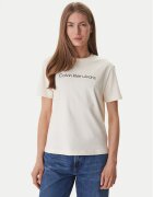 Calvin Klein Jeans Tricou LV047C912G Écru Regular Fit