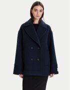 Calvin Klein Palton de lână LV044D549G Relaxed Fit