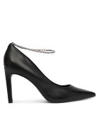 Calvin Klein Pantofi cu toc subțire Ess Stiletto Hdw Chain Lth 90 HW0HW02718