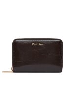 Calvin Klein Portofel Foil Glossy Square Zip Around LV04F1201G