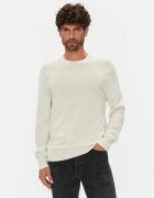 Calvin Klein Pulover LV040BM343 Écru Regular Fit
