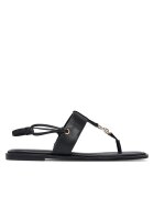 Calvin Klein Sandale Round Flat Sndl Thong Lth Hdw HW0HW02926
