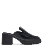 Calvin Klein Şlapi Block Heel Mule Lth Hdw HW0HW03175