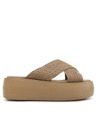 Calvin Klein Șlapi Bubble Slide-Woven HW0HW01468