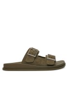 Calvin Klein Şlapi City Sandal Buckle Suede HW0HW03130
