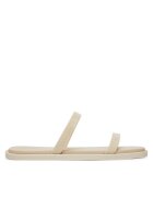Calvin Klein Şlapi Double Bar Slide - Jelly HW0HW02417 Écru