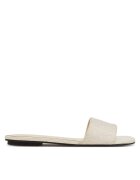 Calvin Klein Şlapi Flat Slide Jacq HW0HW02388 Écru