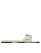 Calvin Klein Şlapi Flat Slide W/Buckle - Lth HW0HW02490