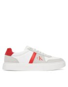 Calvin Klein Sneakers Mixed Texture Lace Up Cupsole Trainers YM0YM01395
