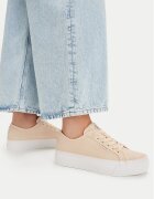 Calvin Klein Sneakers Vulc Flatf Laceup Jaq Aop HW0HW03265 Galben deschis