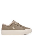 Calvin Klein Sneakers Vulc Flatf Laceup Lth Fur HW0HW03235