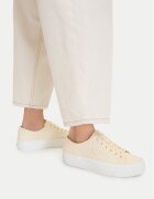 Calvin Klein Sneakers Vulc Flatform Low Canvas Mg YW0YW01763 Écru