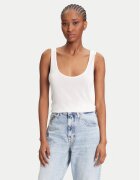 Calvin Klein Top LV044C345G Écru Regular Fit