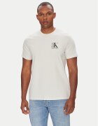 Calvin Klein Tricou Abstract Graphic LV04RC853G Écru Regular Fit