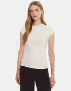 Calvin Klein Tricou LV047B275G Écru Slim Fit