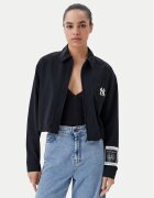 Champion Jachetă cămașă 117976 Negru Regular Fit