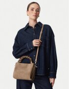 COCCINELLE Geantă P6P Boheme Suede Bimaterial E1 P6P 58 01 01 Bej închis