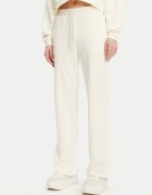 Converse Pantaloni trening 10028418-A01 Écru Wide Leg