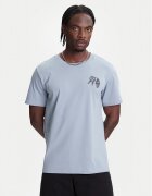 Converse Tricou Skeleton Party 10027726-A03 Albastru celest Regular Fit