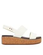 Crocs Sandale Brooklyn Cork Low Wedge 211144 Écru