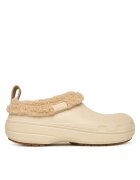 Crocs Şlapi Classic Lined Shorty 211380 Écru