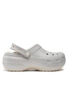 Crocs Şlapi Classic Platform Glitter Lined Clog W 210413
