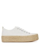 DeeZee Espadrile SH-053 Alb