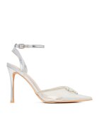 DeeZee Pantofi cu toc subțire LIA SILVER RU Transparent