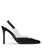 DeeZee Pantofi cu toc subțire Monica Black RU Negru