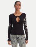 Desigual Bluză 26SWTK18 Slim Fit