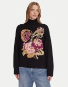 Desigual Bluză cu gât Bird Laroix 25WWJF04 Regular Fit