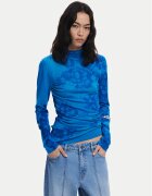 Desigual Bluză cu gât Ottawa 25WWJF38 Regular Fit