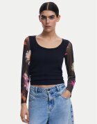Desigual Bluză Flint 25SWTK93 Slim Fit