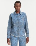 Desigual cămașă de blugi Pasleyblue 25WWEW68 Loose Fit