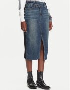 Desigual Fustă de blugi Twisted 25WWFD03 Regular Fit
