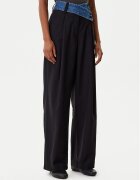 Desigual Pantaloni din material Denimwaist 25WWPW03 Wide Leg
